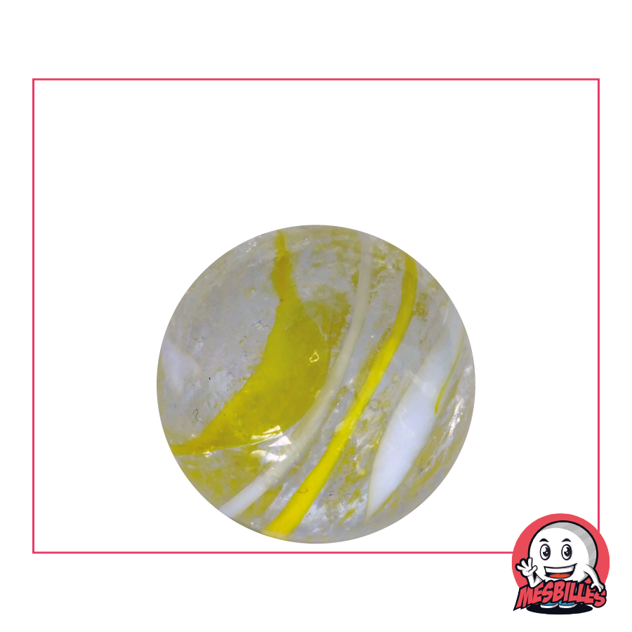Marble Cyclone Yellow by Kim'Play : A 25 mm Whirlwind to Grab