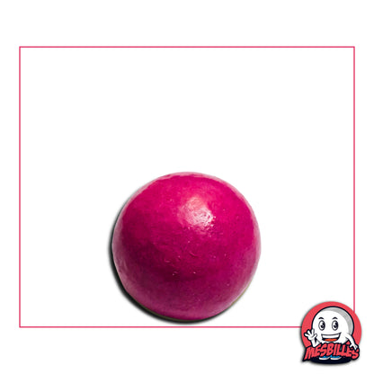 Bille en terre rose 16 mm, surface lisse et couleur uniforme, parfaite pour jeux traditionnels ou collection.