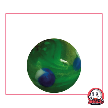 Green KimPlay Galactika Marble | 25 mm Marble - My-Glassmarbles
