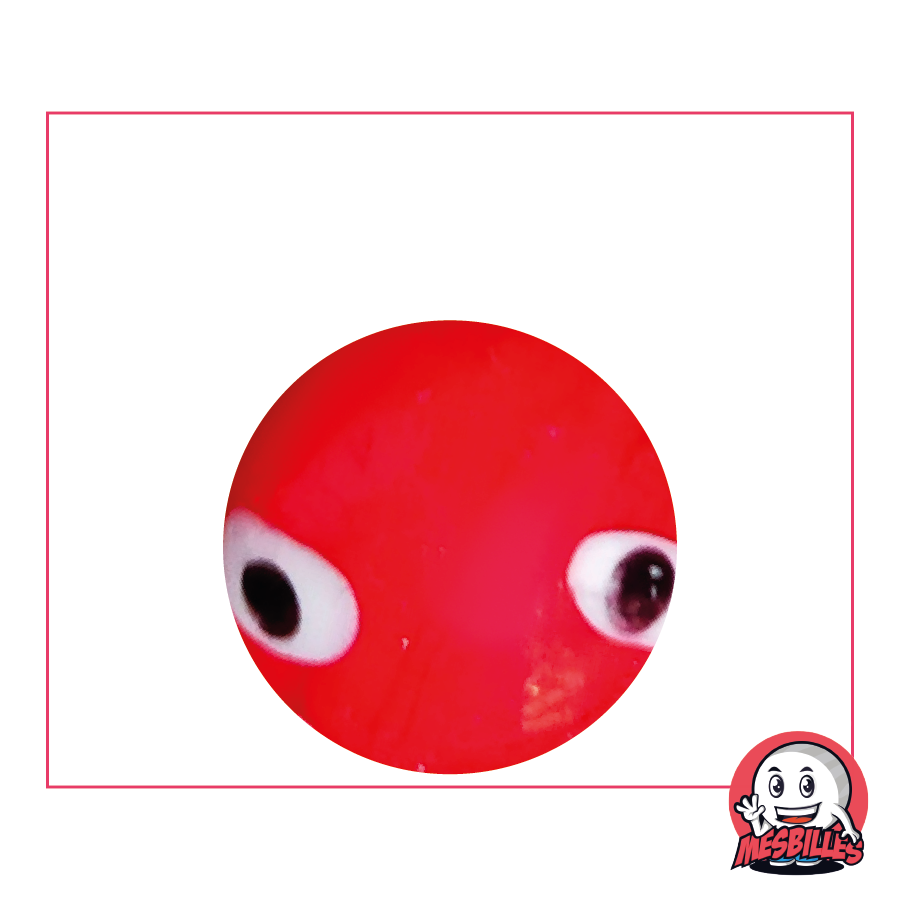 Marble Galactika Opaque Red, 25mm, Rustic Handcrafted Finish