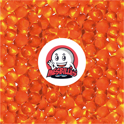 1 Orange Soft-Translucent Marble 14 mm