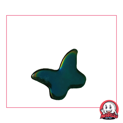1 Extra Flat Glossy Night Green Butterfly Marble