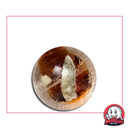 1 Bille Serpentin Ambre 25 mm KimPlay Collector