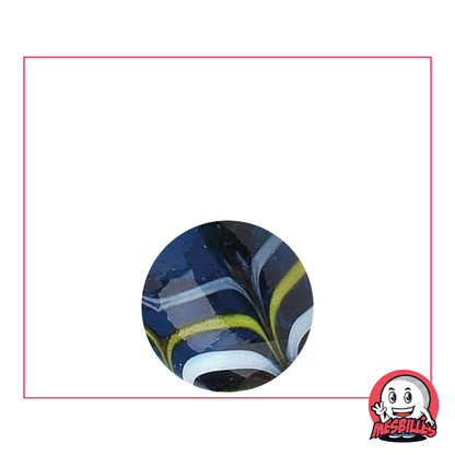 1 Blue Spider Marble 16 mm