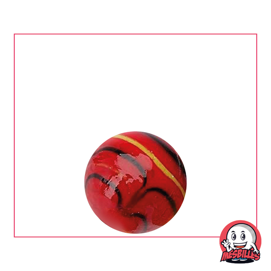 Kim'Play Marble Spider Red in opaque glass 16 mm - Handmade by My-Glassmarbles