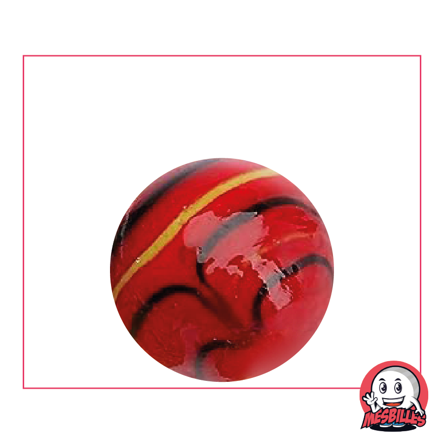 1 Red Spider Marble 25 mm