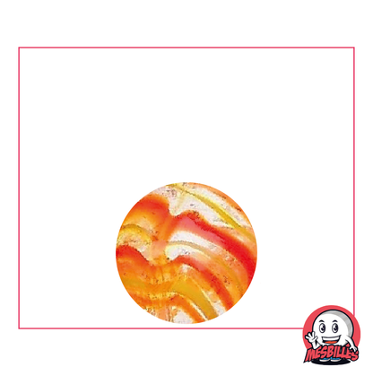 Kim'Play Spider Orange and Red in 16 mm translucent glass - Genuine imperfection My-Glassmarbles