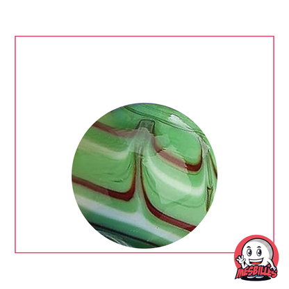 1 Green Spider Marble 25 mm