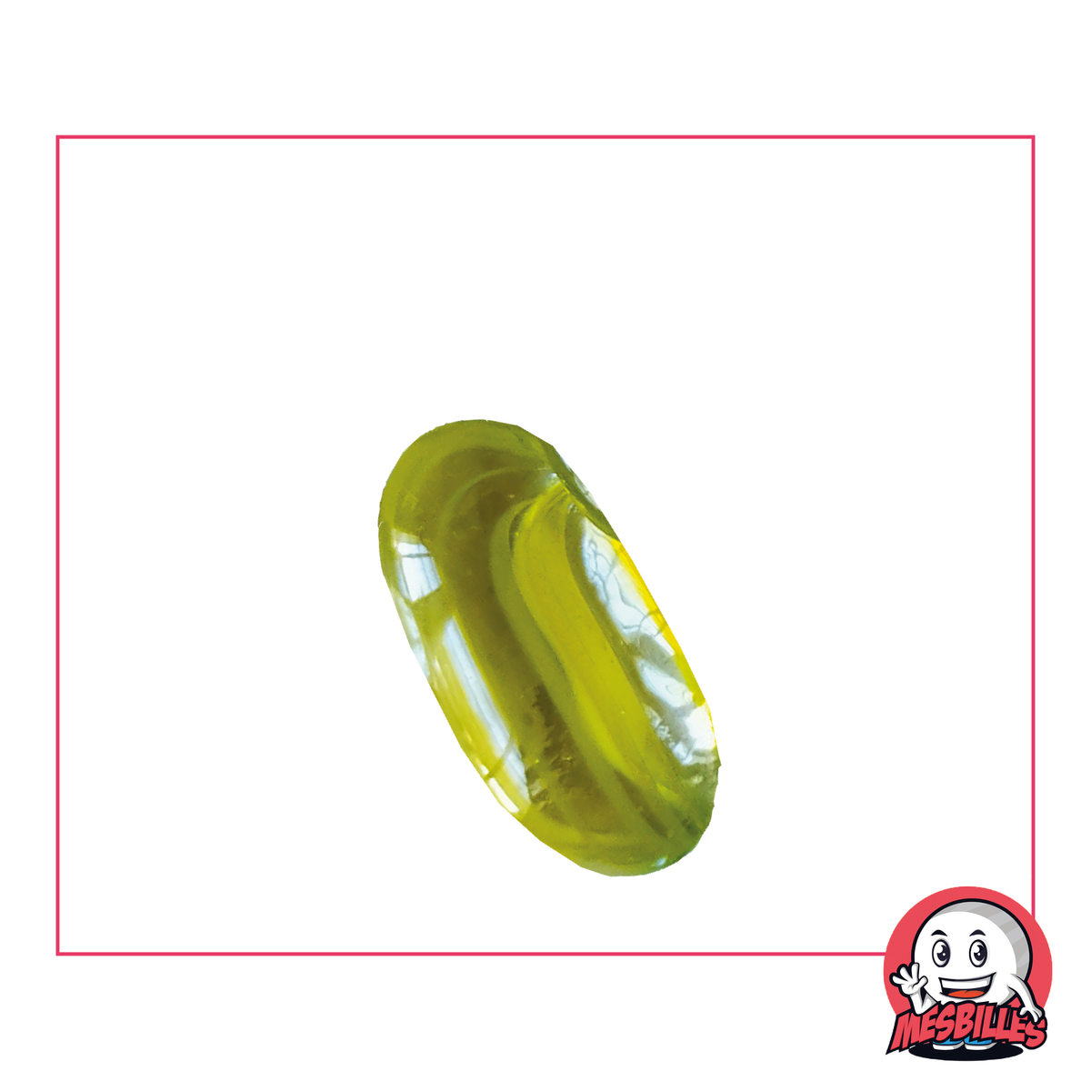 1 Yellow Silly Marble