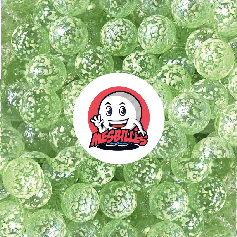 1 Green Nugget Marble 35 mm