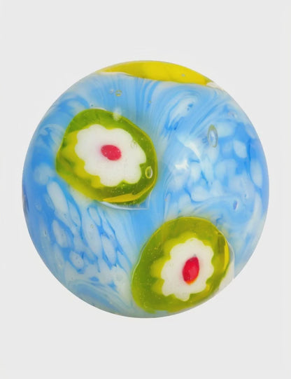 1 Marble Water Lily Flower Art 22 mm