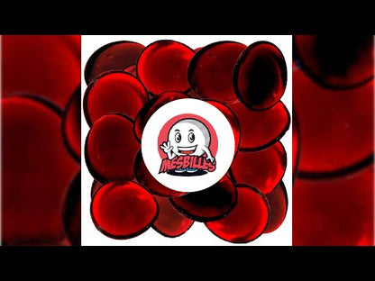 1 Flat Marble Soft-Translucent Red 30 mm