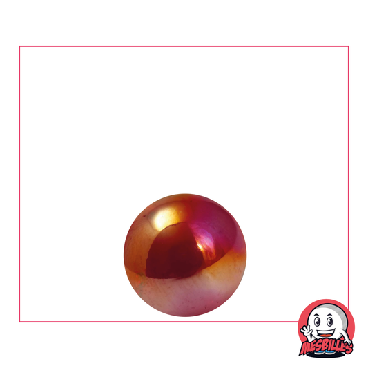 Marble Iridescent Red 14 mm glass marblebtranslucent